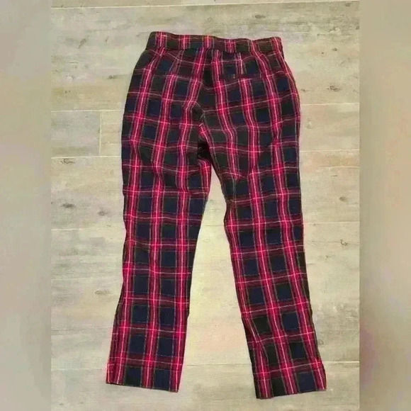 Hollister Plaid Pants Red Blue Green - Picture 5 of 6